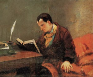 Baudelaire por Gustave Courbet